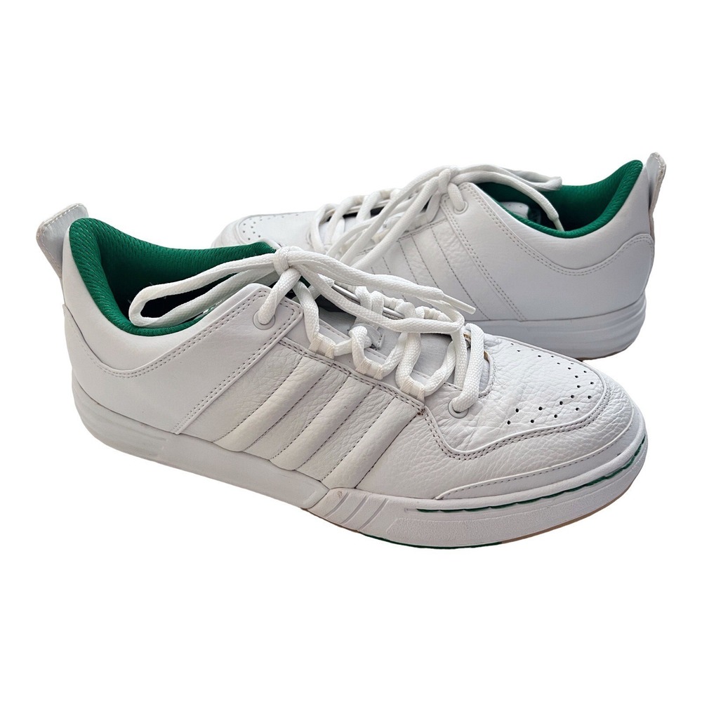 New Vintage Adidas 2005 Men's Low Top Sneakers White Green Art No. 749764 10 M
